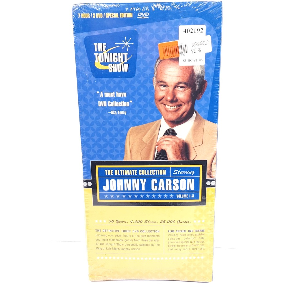 The Tonight Show The Ultimate Collection Johnny‎ Carson Vol 1-3 DVD New Sealed